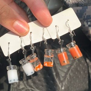 Boba earrings